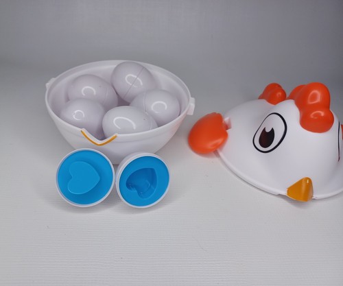 Chicken Egg Shape Sorting Toy Color Match - Picture 8 of 13