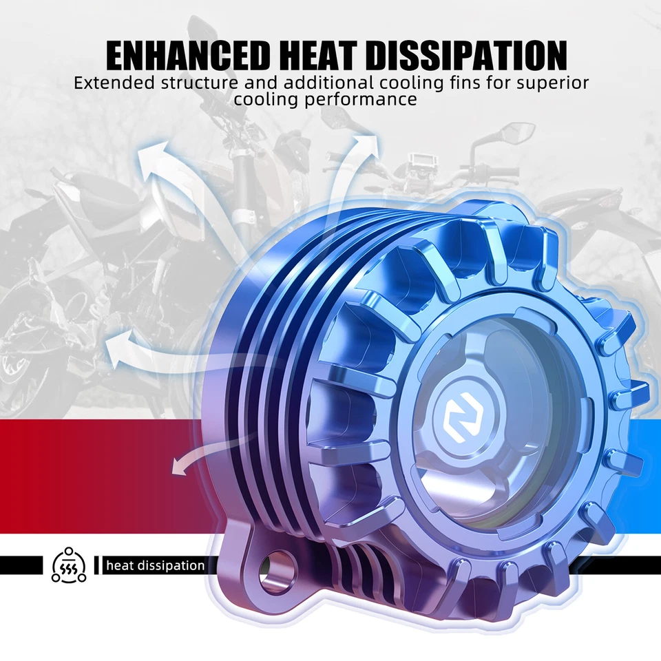 Cubierta de filtro de aceite ampliada para Husqvarna 701 Enduro 701 Supermoto 2016-2023 2024 Foto 2 de 4