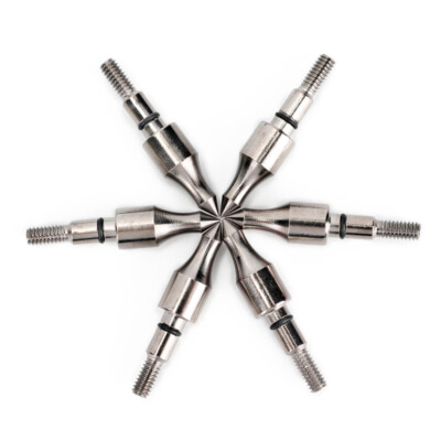 30pcs 125gr Archery Arrow Tips Screw-In Field Points for OD8.8mm Arrow Shaft