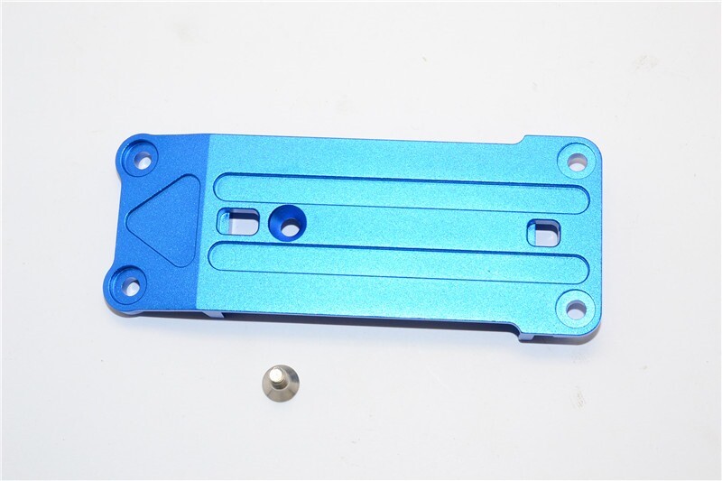 GPM Racing Blue Aluminum Front Tie Bar Mount for Traxxas X-Maxx 6S 8S
