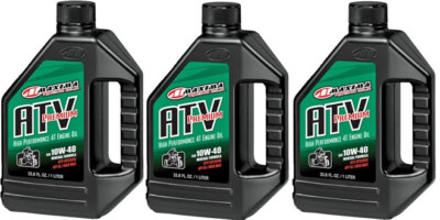 3 Liter Bottles Maxima ATV Premium 4T 10W-40 Mineral Base Engine Oil