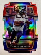2021 Panini Select DWAYNE ESKRIDGE Red Blue Prizm Concourse Rookie RC Die Cut 60