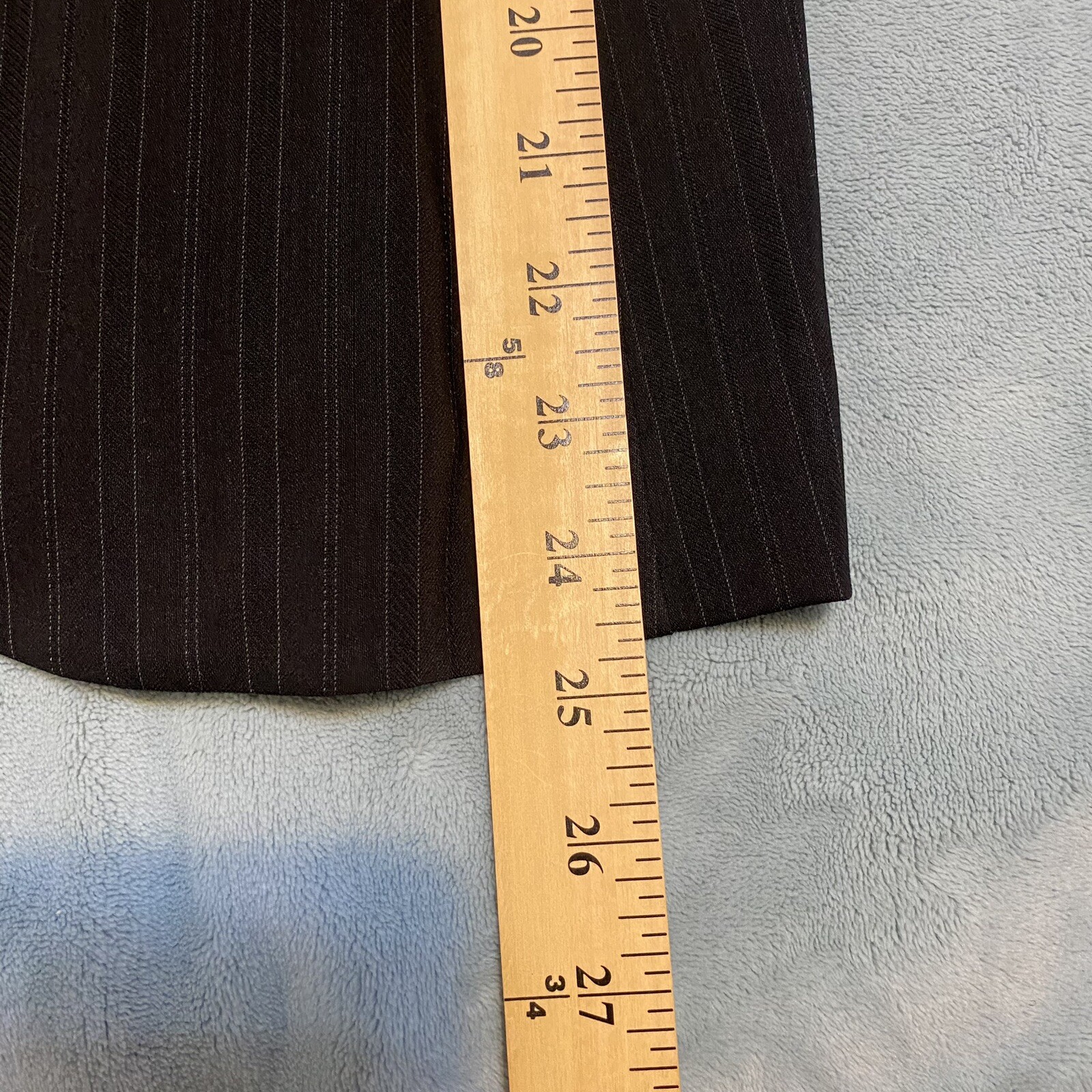 ANN TAYLOR jacket Size 2 Solid Black Dark Charcoa… - image 9