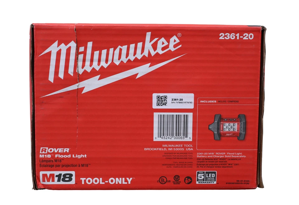 Milwaukee 2361-20 M18 ROVER 1500 Lumens Trueview LED Flood Light-Tool Only - Image 2 of 2