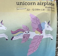 6 UNICORN AIRPLANE  PARTY SUPPLIES  THE SPRING SHOP NIP NRM35B