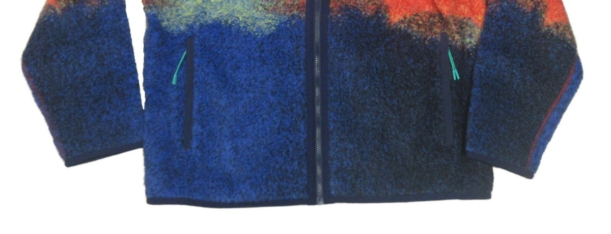 Polo Sport Ralph Lauren Men's Orange/Blue Ombre Hi Pile Fleece