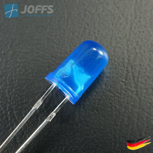Leuchtdiode LED - 5MM - RUND - Weiß KLAR / Grün, Blau, Rot, Orange, Gelb DIFFUS