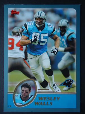 NFL 2 Wesley Walls Carolina Panthers Topps 2003