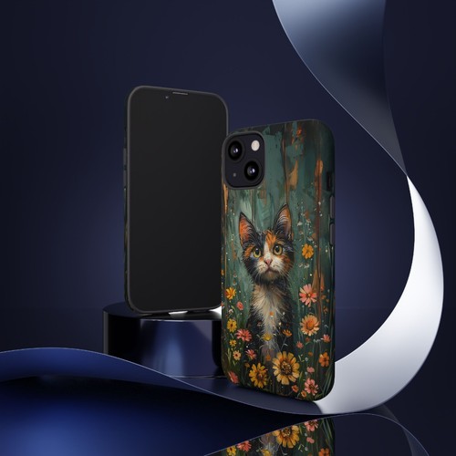For iPhone | Samsung Galaxy | Pixel Phone Case - Calico Cat Flowers Pastel - 第 104/256 張圖片