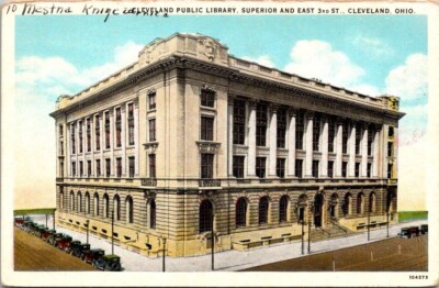 Cleveland Public Library Superior And East 3RD St Cleveland Ohio Postcard