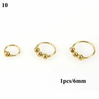 1 StüCk Nasenring Hoop Perlen Fake Nasenpiercing Ring Fake Septum ▽