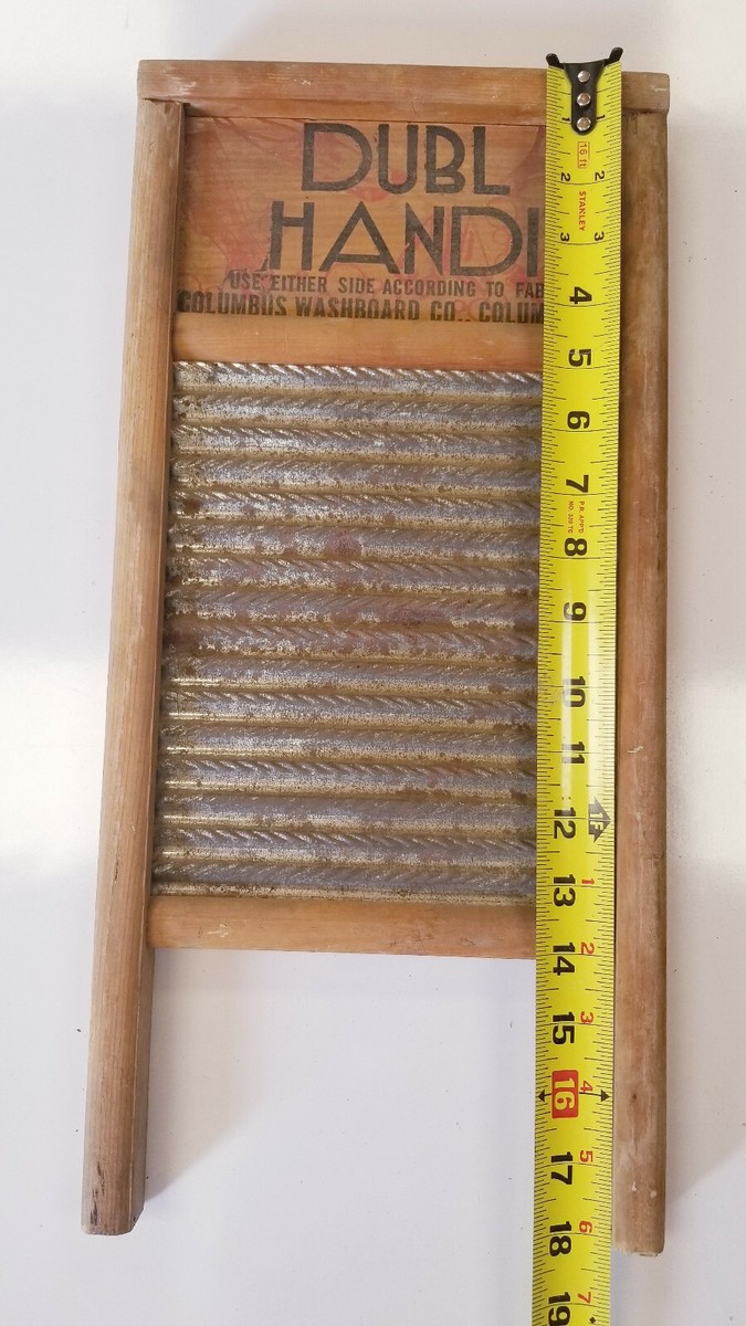 Vintage Dubl-Handi Columbus Washboard Co. Clothes Hand