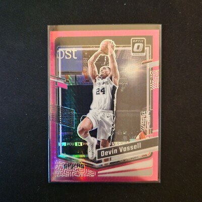 2023-24 Donruss Optic #184 Devin Vassell Hyper Pink Spurs    L37