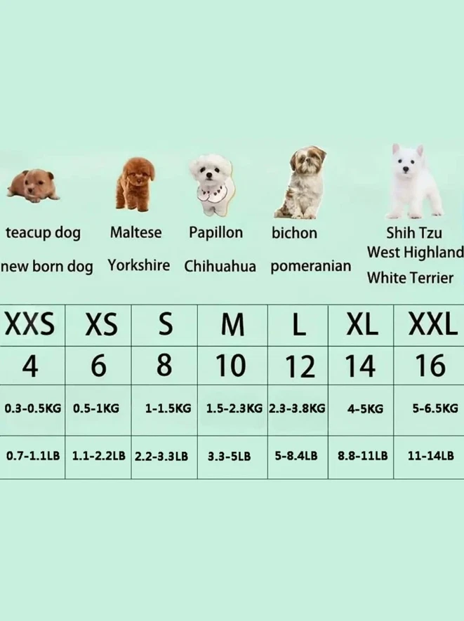 Dog Sweaters Winter Dog Clothes for Small Dogs Warm Chihuahua Pet Vest Coat XS-L - Image 4 of 4