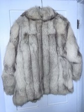 Ranched Fox fur coat for women Size: M/L