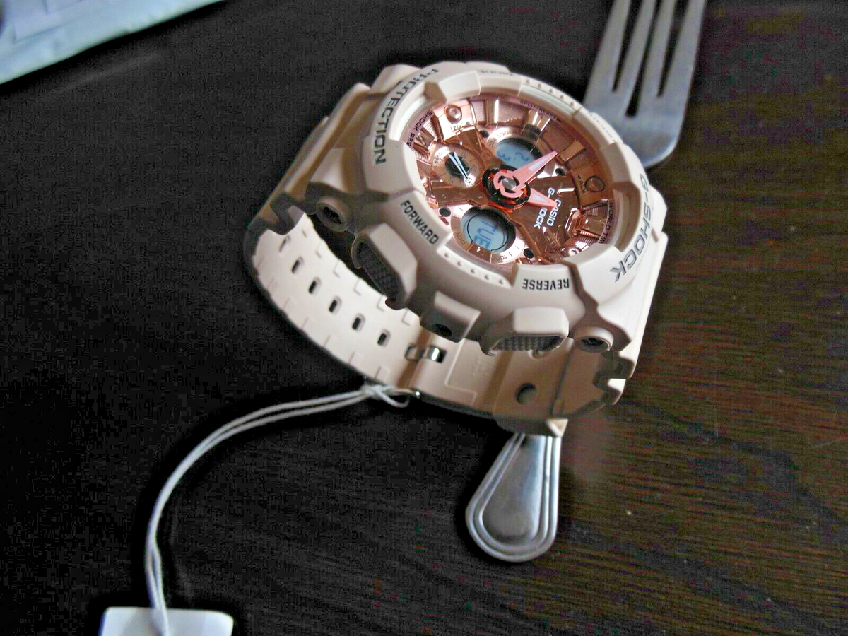 Casio - G-Shock * GMAS 120 MF ( Beige / Rose Gold )* Free 