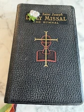 Holy Bible New Saint Joseph Daily Missal Hymnal Prayer Book 1966 black