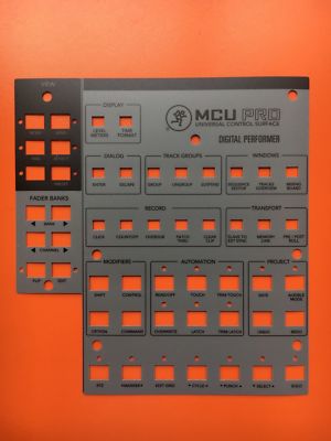 Digital Performer Overlay For Mackie MCU Pro