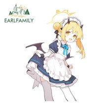 Earlfamily 5.1 Girl Cute Girl Car Stickers Personlaity Occlusion Host Rv Decals