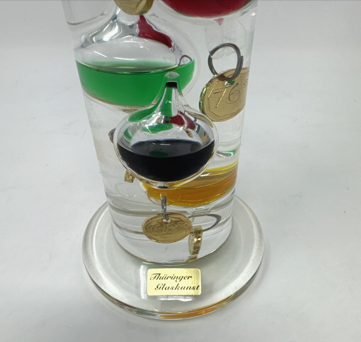 Thuringer Glaskunst Galileo Thermometer 14in Tall Free Standing | eBay