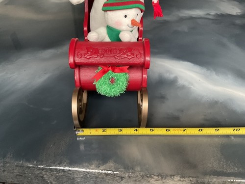 Hallmark Jingle Pals 2016 Twinkling Sleigh Ride Snowman Lights Music Motion - Picture 14 of 14