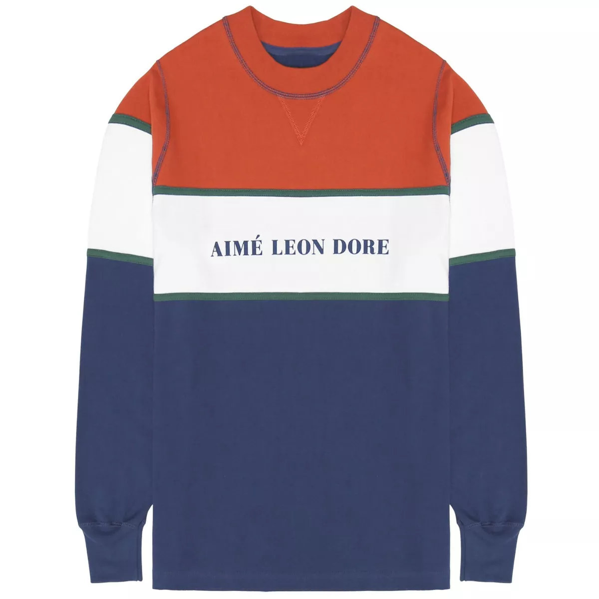 Aime leon dore online color blocked crewneck