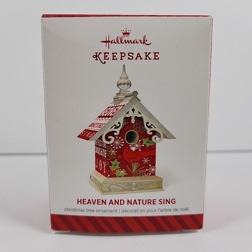 Hallmark Andenken Weihnachtsschmuck 2014 Himmel und Natur singen Vogelhaus - Bild 8 von 13