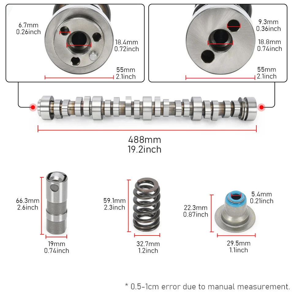 Kit de levas para camioneta Chevy LS ETAPA 2 leva bomba de aceite varillas de empuje elevadores 4.8 5.3 6.0 6.2 Foto 3 de 4