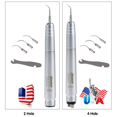 Dental Ultrasonic Air Perio Scaler Handpiece Hygienist 2&4Hole 3 Tips scaling CE