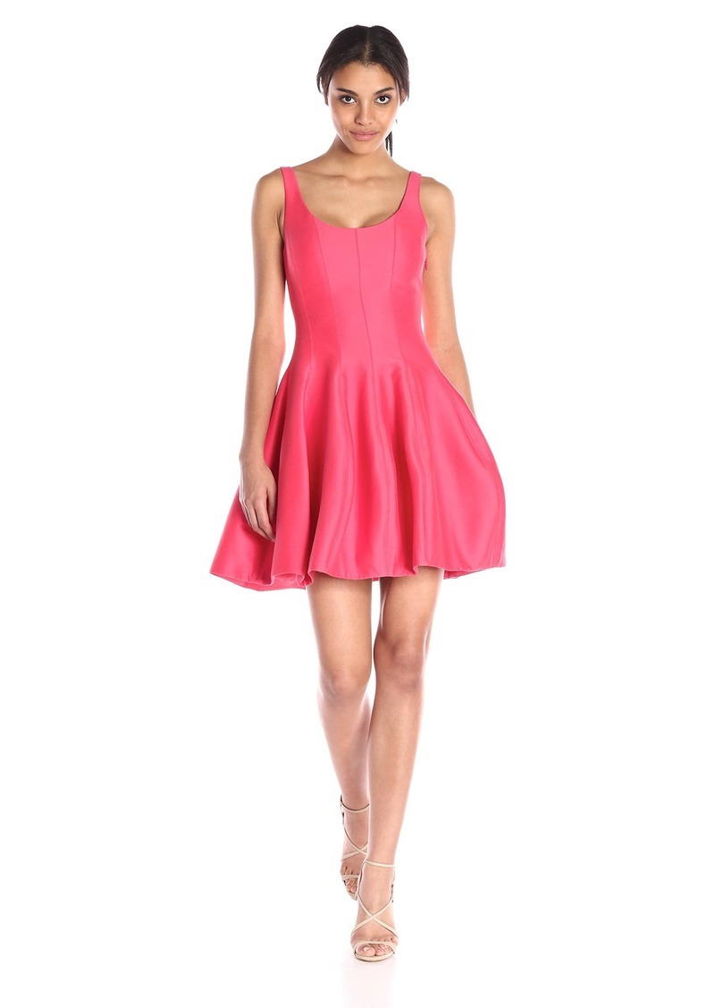 halston heritage silk faille dress HALSTON HERITAGE Women's Silk Faille Cap-Sleeve Structured Cocktail Dress, Pistachio, 0 at Amazon Women's Clothing store
