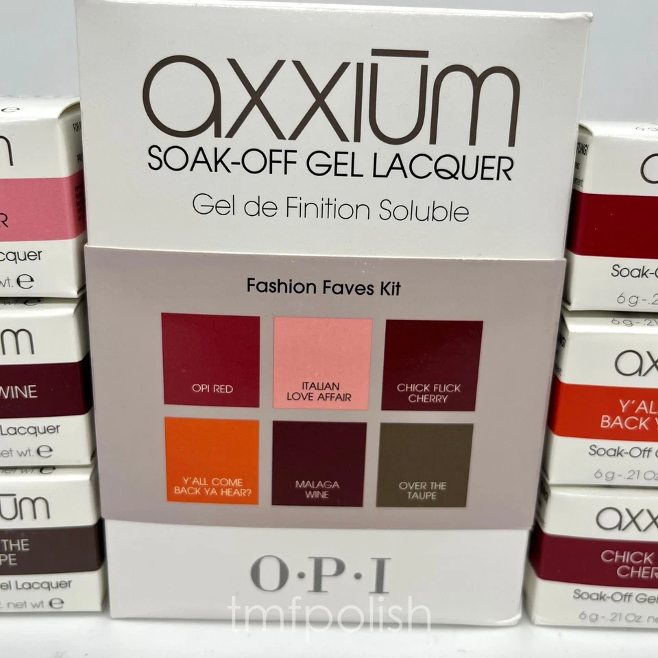 Nuevo OPI Axxium Fashion Faves Kit Gel Pod Set Foto 4 de 4