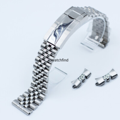 Screw Link Hohl Kurven Edelstahl Jubilee Armband Clasp Ersatz Uhrenarmband Strap