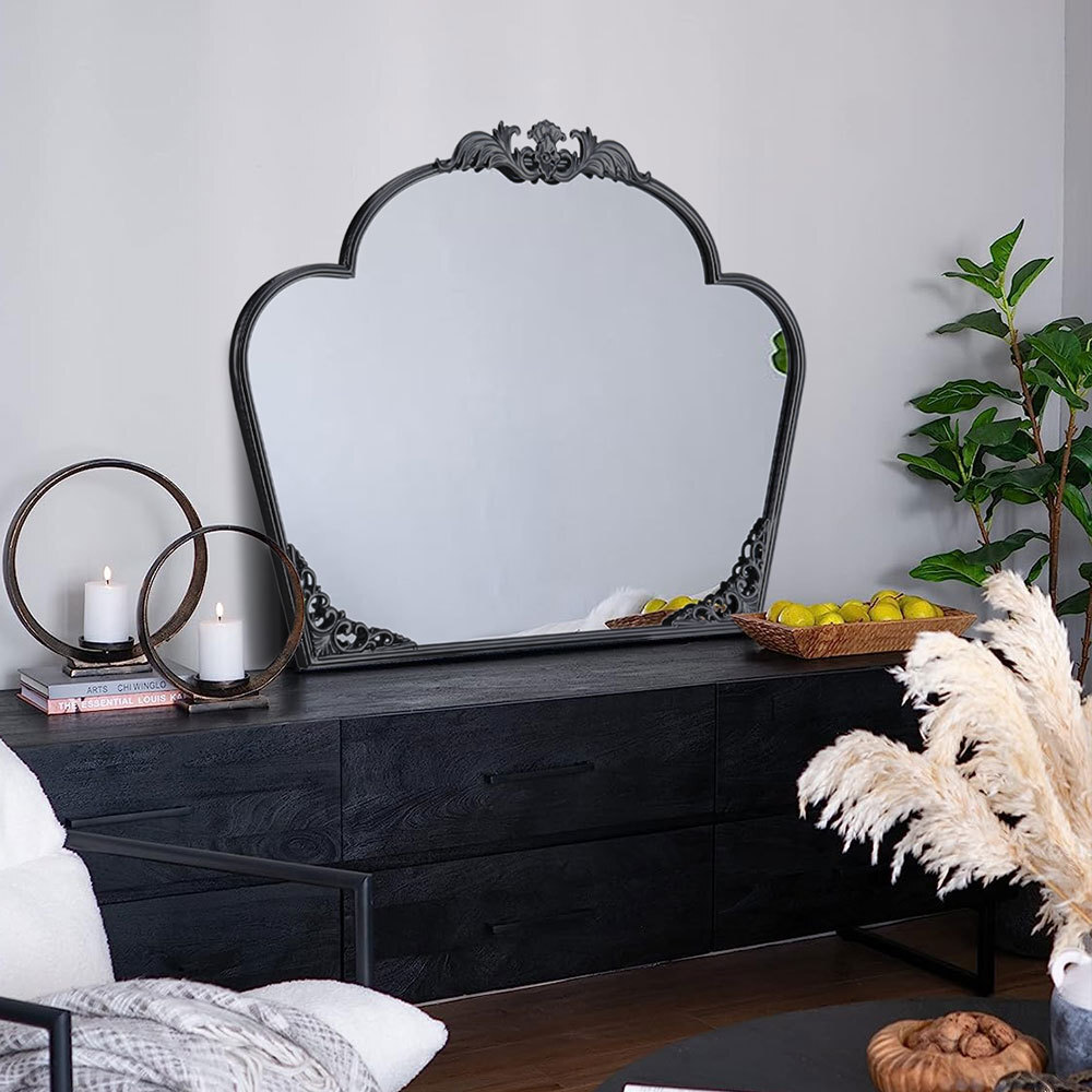 Chic Vintage Metal Frame Wall Mirror Dressing Table Vanity Bedroom