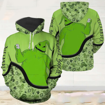 Personalized Nightmare Before Christmas Oogie Boogie Green Hoodie 3D Printed