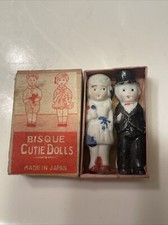 Collection of 1930s Cutie Bride&Groom Bisque Dolls
