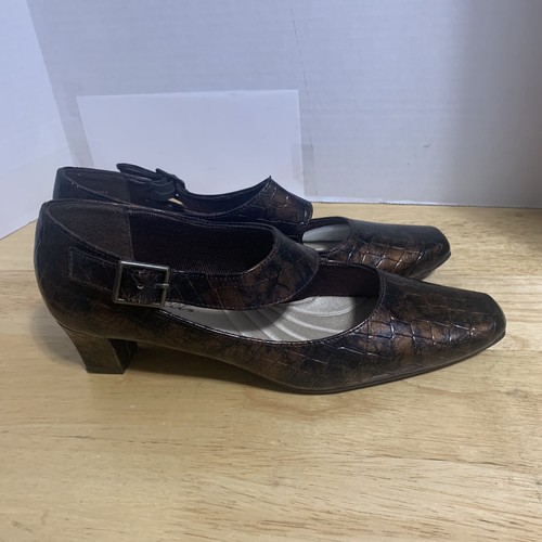 Easy Street Women's Samantha Mary Jane Pumps Brown 8.5Medium - Picture 2 of 7
