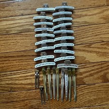 29 Vintage Aluminum Hair Claw Clips Wave Clips Multi sizes