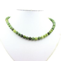 Edelsteine Und Schmucksteine Jade Perlenkette 8 Mm Edelstahlkette