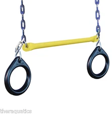  Gymnast Crossfit Swing-N-Slide Ring and Trapeze Combo Swing Playset Strength