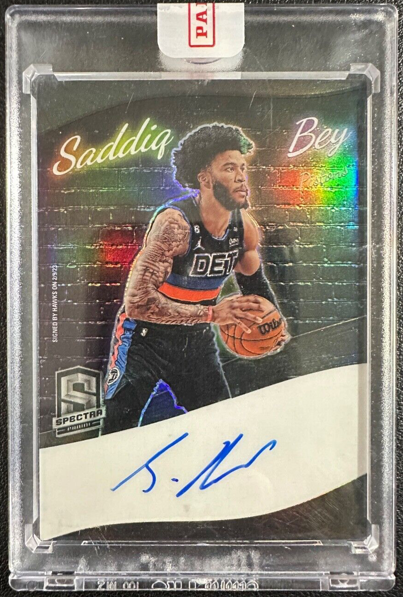 SADDIQ BEY 2022-23 Panini Spectra Colorgraphs Autograph 40/99 | eBay