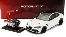 2021 Alfa Romeo Giulia GTAm Motorhelix 1/18 1:18 White M89006