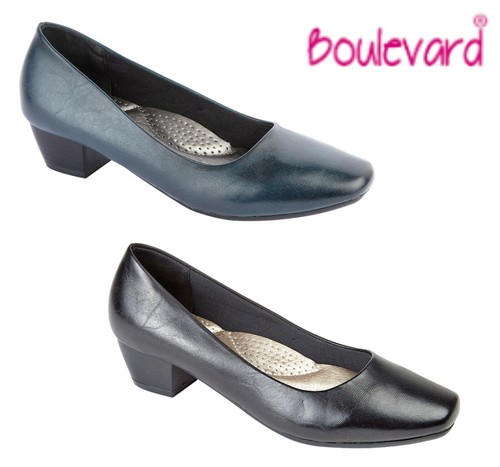 LADIES SMART Low Heel Padded Slip On 