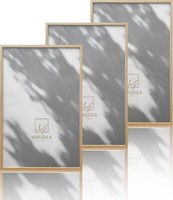 Holz Bilderrahmen Set Eiche 40X60Cm Fotorahmen 3Er Mdf Natur Beige