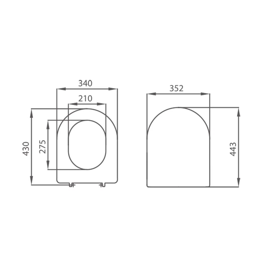 sedile copriwater dolomite clodia asse tavoletta copri wc vaso rallentato soft - Immagine 2 di 4