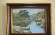 LIST TEXAS ARTIST CHARLES N PRUITT PAINTING BLUEBONNETS