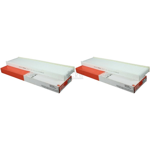 2X Mahle / Knecht LA 171 Filter Innenraumluft Pollenfilter Innenraumfilter-image