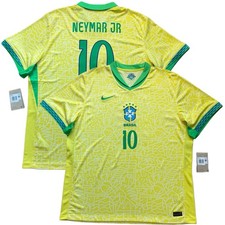 2024/25 Brazil Home Jersey #10 Neymar Jr 2XL Nike Copa America Brasil Yellow Kit