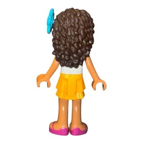 LEGO Friends Minifigure ANDREA frnd051 White Top w/ Necklace  From Set # 41008
