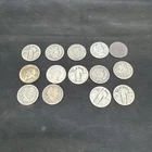 Lot Of 14 90% Silver Quarters Most Barber Quarters