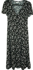 NEW, REFORMATION Locklin Floral-Print Dress in Black - Size 0 #MD683
